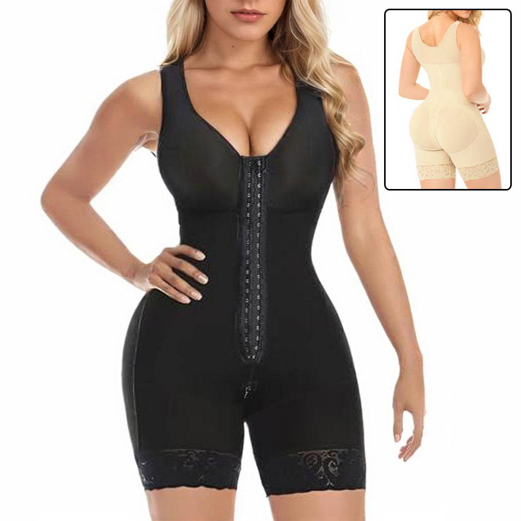 Colombiana Shapewear For Women Tummy Control Post Surgery Full Body Shaper Butt Lifter With Zipper Crotch
