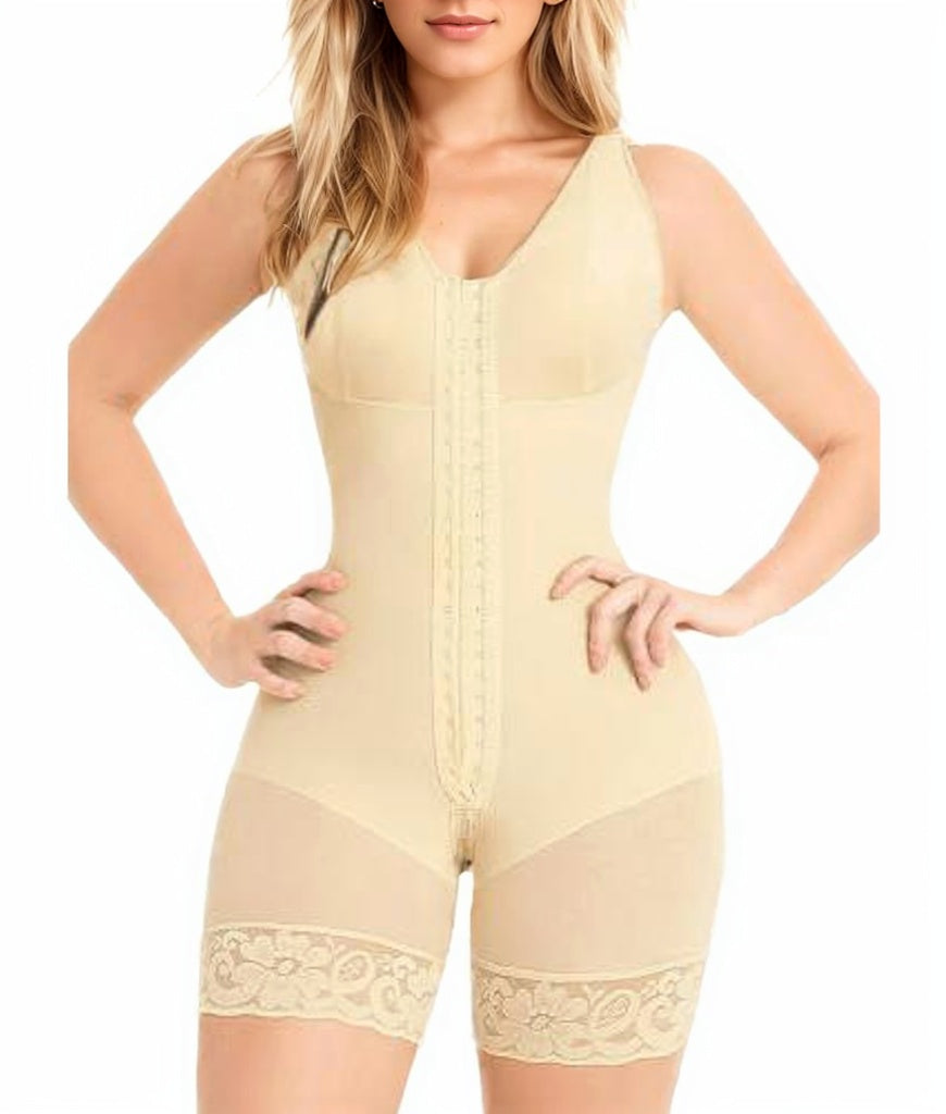 Colombiana Shapewear For Women Tummy Control Post Surgery Full Body Shaper Butt Lifter With Zipper Crotch